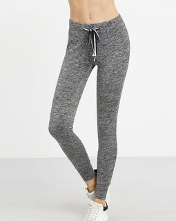 Dark Grey Tie Waist Sports Pants