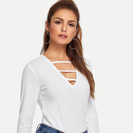 V-Neck Solid Tee