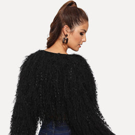 Fringe Crop Jumper